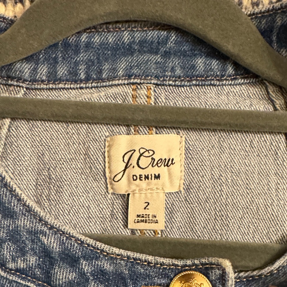 J. Crew Classic Blue Denim Jacket - Picture 2 of 5